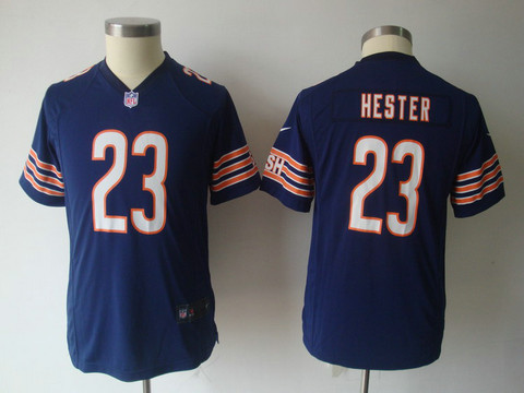 Nike Youth NFL Chicago Bears 23 Hester Blue Game Jerseys